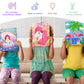 3 Pack Paint by Numbers Kit for Kids, 10*8Color by Numbers for Kids Framed Canvas with 17 Acrylic Paint Pots and 6 Brushes, Pain