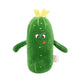 Baboli Adorable Pickle Stuffed Animal Cucumber Plush Plant With Smile Face And Yellow Corolla Pretty Cute Plushie Toy Gifts For Any Pickle Lover 9 Inches (Naughty-S)