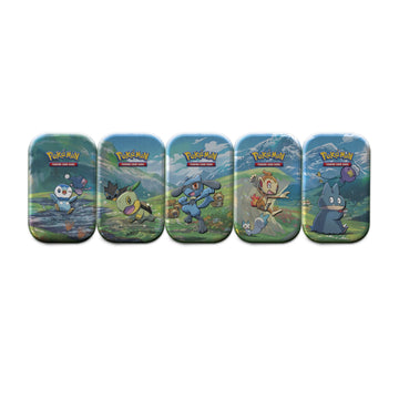 Pok  Mon Tcg: Sinnoh Stars Mini Tin - Chimchar, Pachirisu (2 Booster Packs & 1 Pok  Mon Art Card),Multicolor