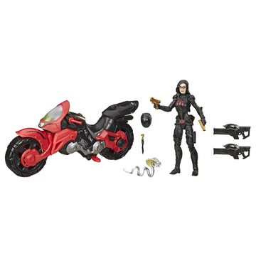 Hasbro G.I. Joe Classified Series Baroness Action Figure with Cobra C.O.I.L., Exclusive Special Missions: Cobra Island #13, Red