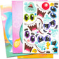 Bendon Publishing Make a Face Sticker Books Set - 3 Activity Books, 450 Stickers, Paper, Colorful Fun for Girls, Kids, Toddlers