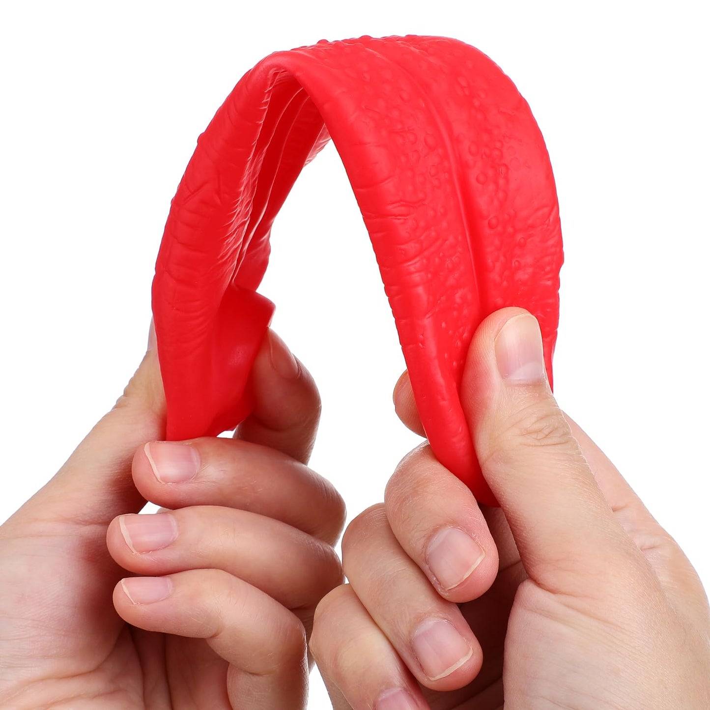 NUOBESTY 2Pcs Long Tongue Prop Artificial Tongue Prank Tricks Magic Cosplay Props for Haunted House Festival Horror Party Decora