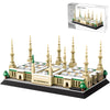 CSNRHG Medina Prophet Mosque Building Block Set, 594 Pieces, Educational Toy for Ages 6+, Plastic, Beige/Green/White, Model 4228