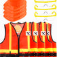 Puteraya 12 Pcs Kids Construction Worker Costume Dress Up Include Construction Vest Hard Hat Goggles For Kids Halloween (Color S