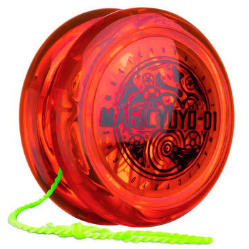 Looping Yoyo Responsive Yoyo For Kids Beginners, Starter Yo-Yo 2A Loop Yo Yo Easy To Play Basic String Tricks (D1 Blue + Red)
