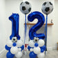 40 Inch Navy Blue 21 Number Balloons Giant Jumbo Huge 12 Or 21 Foil Mylar Helium Number Digital Balloons Dark Blue Birthday Myla
