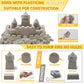 BEIREG Magic Sand Construction Kit, 3lbs Sand with Sandbox, 5 Detachable Construction Vehicles, 4 Brick Molds, 7 Castle Molds, 8