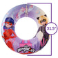 Miraculous Ladybug Officially Licensed Pool Float Raft Inflatable Tube - 30 Inches - Cat Noir and Ladybug - Filled with Star Confetti Glitter - Inner Tube Floatie Perfect for Beach  Pool  Lake