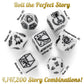 Imagination Generation Story Time Dice, Create Your Own Adventure Storytelling Game - Includes 7 Polyhedral Dice & 4 Suggested W