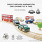 Le Toy Van London Car Set - Premium Wooden Toys for Kids, 7-pack, Multi Colored, Ages 3+, Model TV267