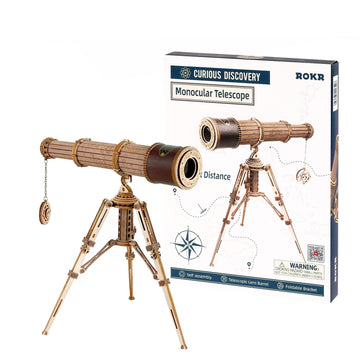 Rokr 3D Wooden Puzzles-Model Building Kits-Diy Kits For Adults-Wooden Monocular Telescope Science Gifts Kits For Adults Kids