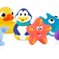 Nuby 10 Count (Pack Of 1) Little Squirts Fun Bath Toys, Assorted Characters