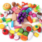 Cutting & Cooking Wooden Fruits & Vegetables Kitchen Set