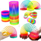 Kidoyz 1Pcs Magic Rainbow Spring Fun Activity Stress Relief Toy for Kids Adults of All Age Group Birthday Return Gift Compact an