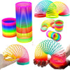 Kidoyz 1Pcs Magic Rainbow Spring Fun Activity Stress Relief Toy for Kids Adults of All Age Group Birthday Return Gift Compact an
