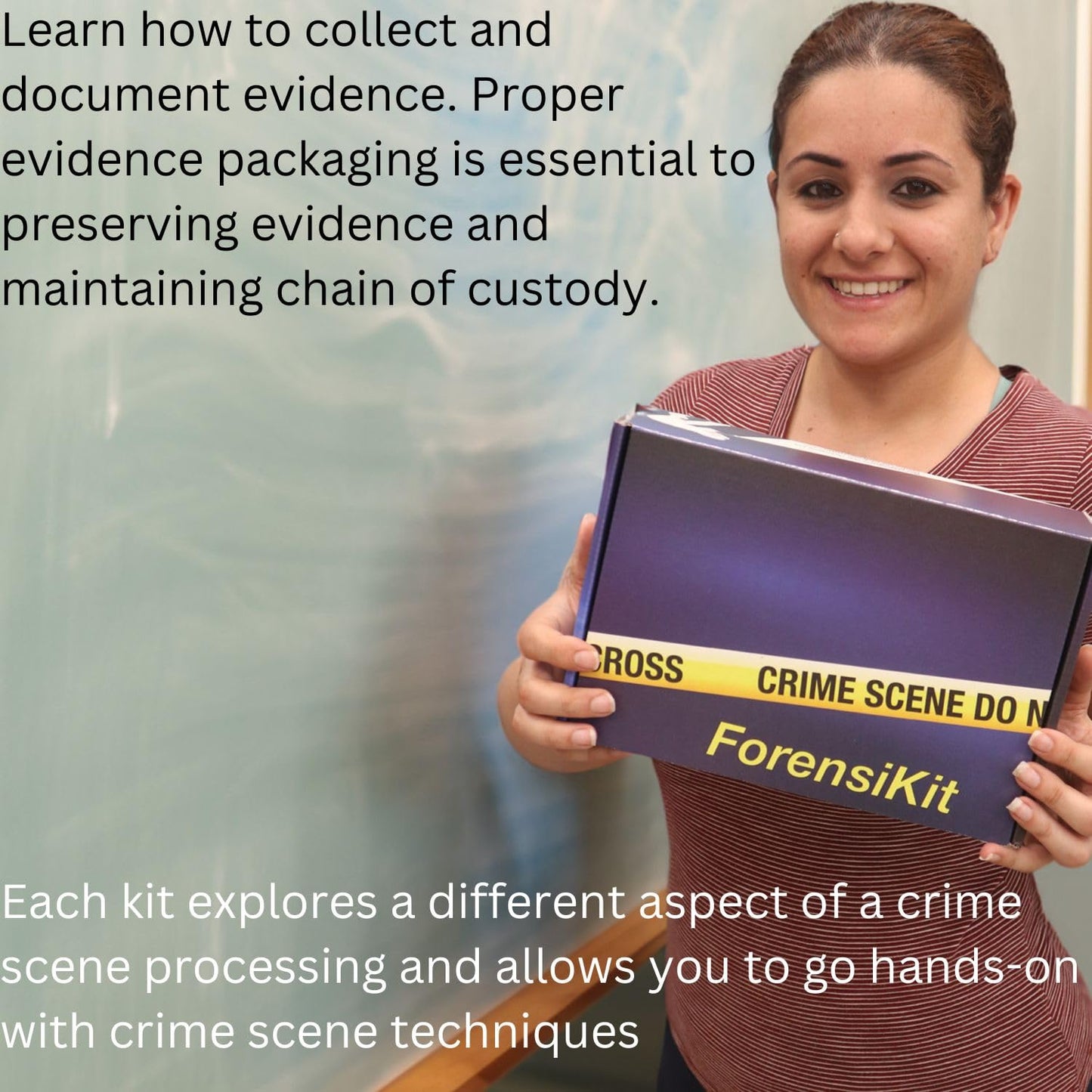 Crime Scene Evidence Packaging Forensikit Explore Crime Scene Processing Techniques, Blue