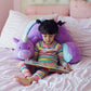 Soft Landing Plush Unicorn Backrest, 14" x 26" x 16", Purple/Blue, 95% Polyester, Model 55127