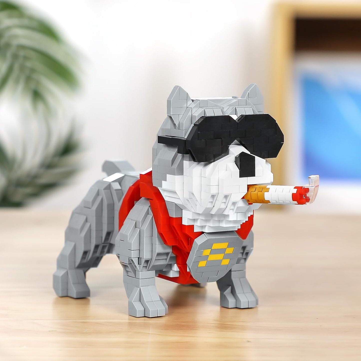 Cute Animal Bully Pitbull Micro Mini Building Blocks Kit, Mini Dog Micro Bricks Building Toys For Adults, Boys Girls, Party Favo