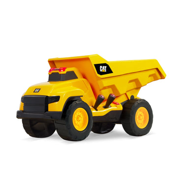 CAT Construction Toys, Motorized Dump Truck Toy, 6 Unique Sounds, 2 Motorized Functions, Lights & Sounds, Includes 3 AA Batterie