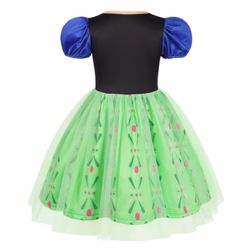 Benylion Princess Dress For Girls Christmas Birthday Party Dress Up Little Girls Puff Sleeve Tulle Dress Coronation Dress Age 7-