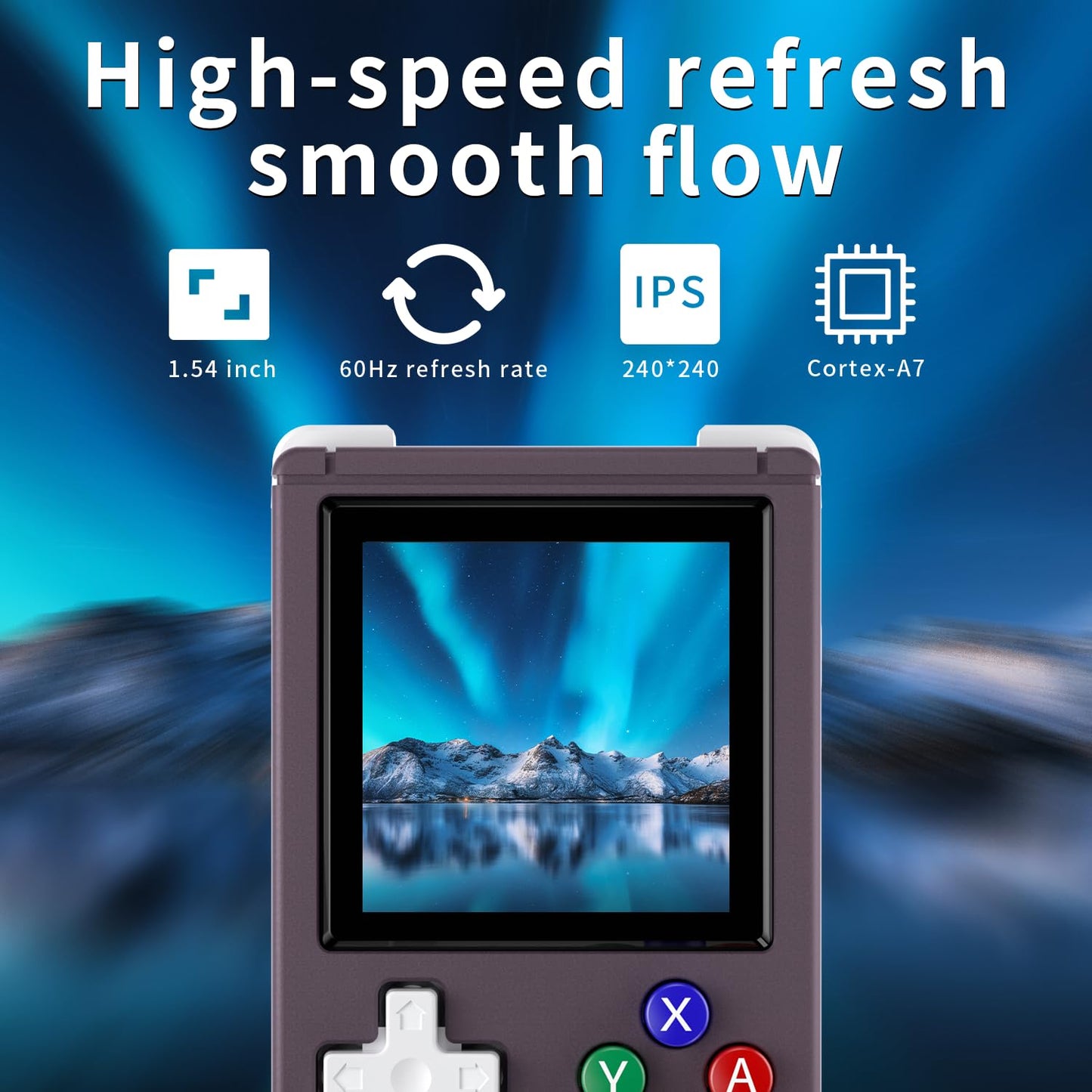 Rg Nano Retro Handheld Game Console,Rg Nano Portable Game Mini Aluminum Alloy With 1.54 Inch Ips Screen,Rg Nano With 64G Tf Card