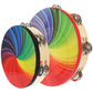 Heallily 2Pcs Educational Tambourines Kids Handheld Single Row Tambourines Percussion Musical Instruments