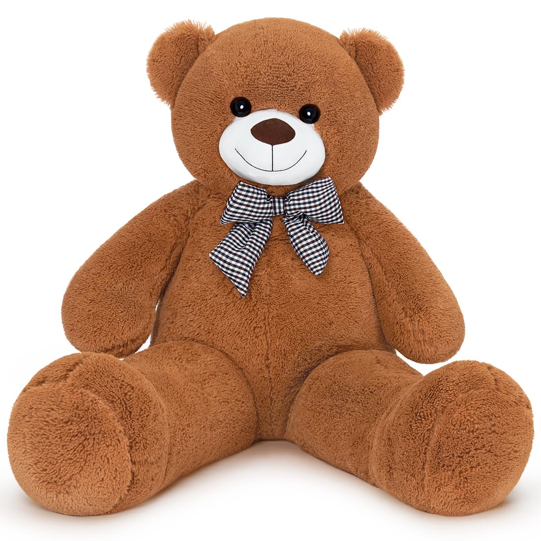 Sausudols XXL Giant Teddy Bear 47  Jumbo Plush Stuffed Animal  Soft Hugging Toy Gift for Kids  Valentine's Day  Christmas Darkbrown