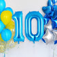 Blue Number 0 Balloon 40 Inch, Big Large Foil Helium Number Balloons, Jumbo Giant Mylar Number 0 Balloons For Birthday Party Dec