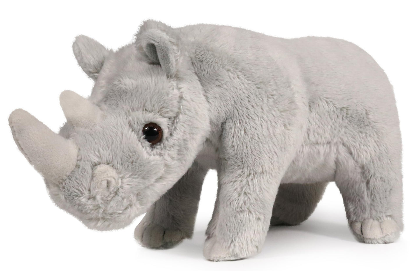 Ice King Bear Wild Animal Small Stuffed Animals Zoo Family Plush Toy (Rhino 7 Inches)