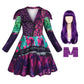WonderBabe Girls Costume Princess Halloween Dress Up Clothes Girls Fancy Dress Musical Birthday Party Outfit size 7-8t