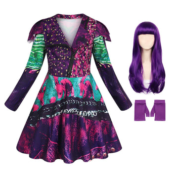 WonderBabe Girls Costume Princess Halloween Dress Up Clothes Girls Fancy Dress Musical Birthday Party Outfit size 7-8t