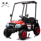 Karbost 24V 7Ah Ride On Car With Parent Remote Control, 4 Seater Kids Ride On Golf Cart With Plastic Roof, 4Wd Ride On Toys With