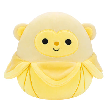 Squishmallows Original 8-Inch Pierogi Banana Monkey Plush - Soft, Adorable Plush Toy by Jazwares