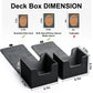 Zlca Card Deck Box For Trading Cards, Mtg Commander Deck Box Holds 120+ Single Sleeved Cards, Leather Magnetic Card Storage Box Fits For Tcg Ccg Magic Cards (Black)