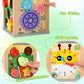 Mingnor Wooden Activity Cube Toddler Toys, 6 In 1 Montessori Toys For 12+ Months Babies, Education Learning Baby Toys With Xylop