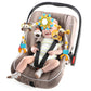 Caterbee Baby Bouncer Bar Toy, Pram Toy With Activity Travel Arch Bassinet Toys For Toddlers (Blue)