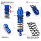 Brkrc Aluminum Front Rear Shocks Absorber Rc Damper For Arrma 1/18 Granite Typhon Mojave Grom Rc Crawler Upgrade (Blue)
