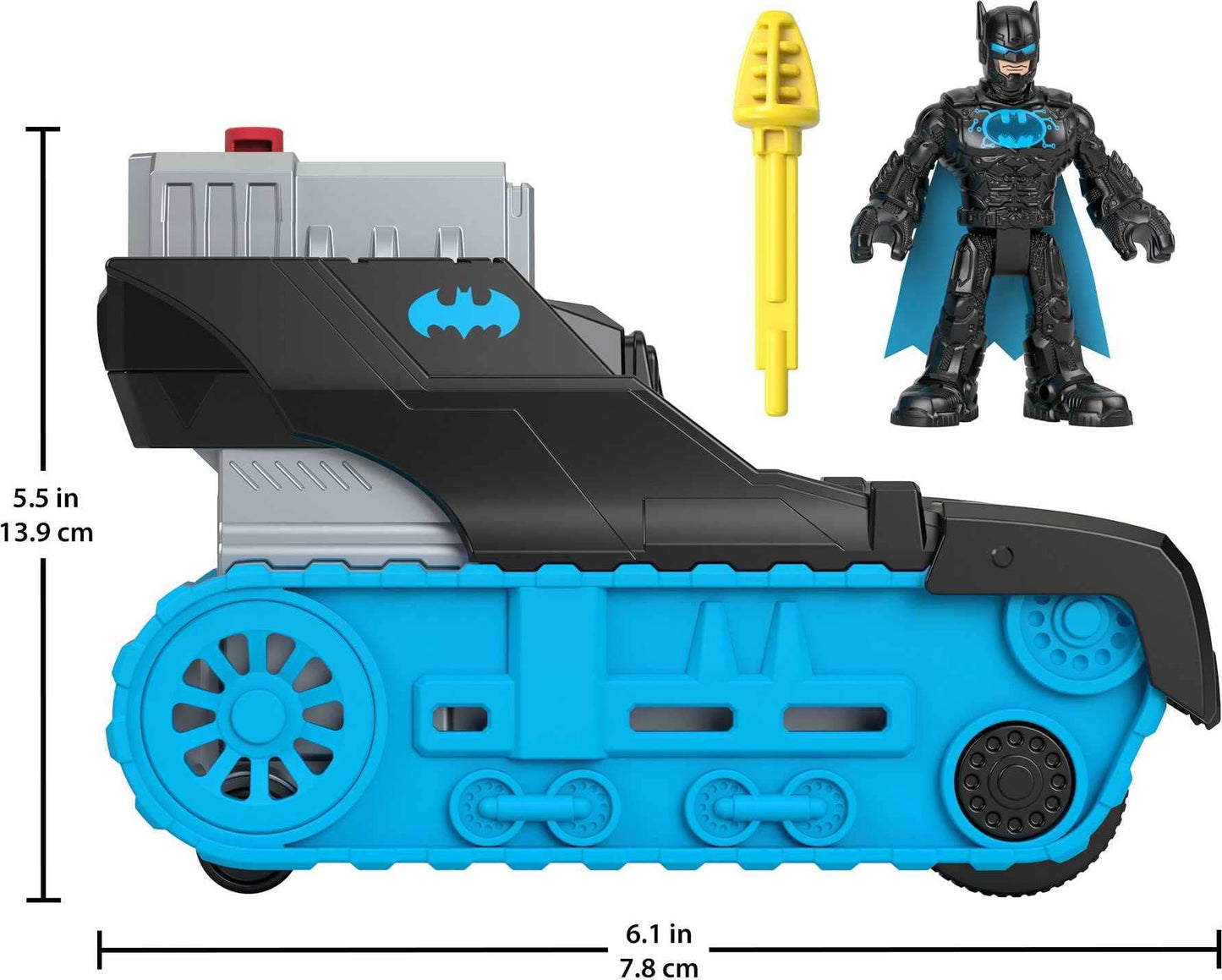 Fisher-Price Imaginext Dc Super Friends Batman Toy Bat-Tech Tank Vehicle With Lights For Preschool Pretend Play Kids Ages 3+ Yea