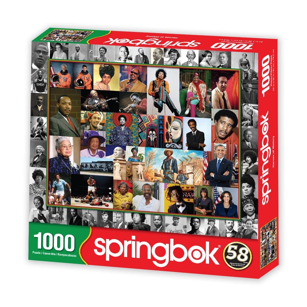 Springbok'S 1000 Piece Jigsaw Puzzle Heroes Of History - Made In Usa