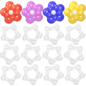 100 Pieces Flower Balloon Clips Balloon Holder Balloon Flower Clips For Balloon Arch For Baby Shower Wedding Event Decorations B