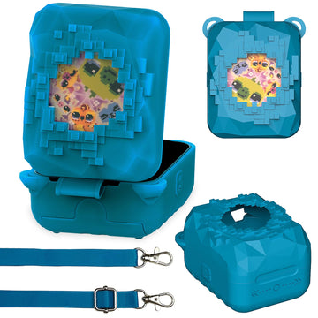 Silicone Case For Bitzee Magicals Interactive Toy Digital Pet, Protective Skin Cover For Bitzee Magicals Virtual Electronic Digital Pet And Case Accessories (Case For Bitzee Magicals) (Blue)