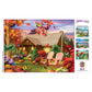 MasterPieces - 300 Piece Jigsaw Puzzle, Large EZ Grip Shapes, Autumn Warmth, Fun for Adults, Seniors, Family, Kids, Non-Glare Fi