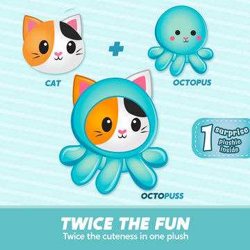 Joyin Stuffed Animal, Kawaii Octopus Cat Plush Toy, Soft Octopus Plushie With Cat Face, Cute Toy For Kids And Adults, Christmas Surprise Gift For Boys And Girls (Octopuss)