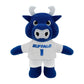 Bobbi-Toads University at Buffalo Plushie Mascot, Blue & White Fabric, Attachable Victor E. Bull