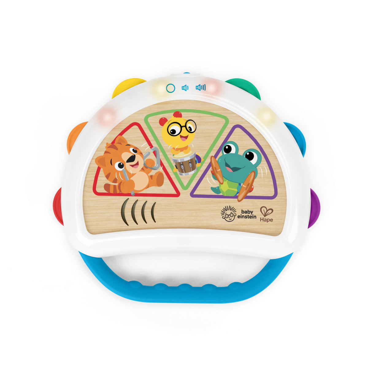 Baby Einstein + Hape Tap & Shake Magic Touch Tambourine, Ages 6 Months and Up
