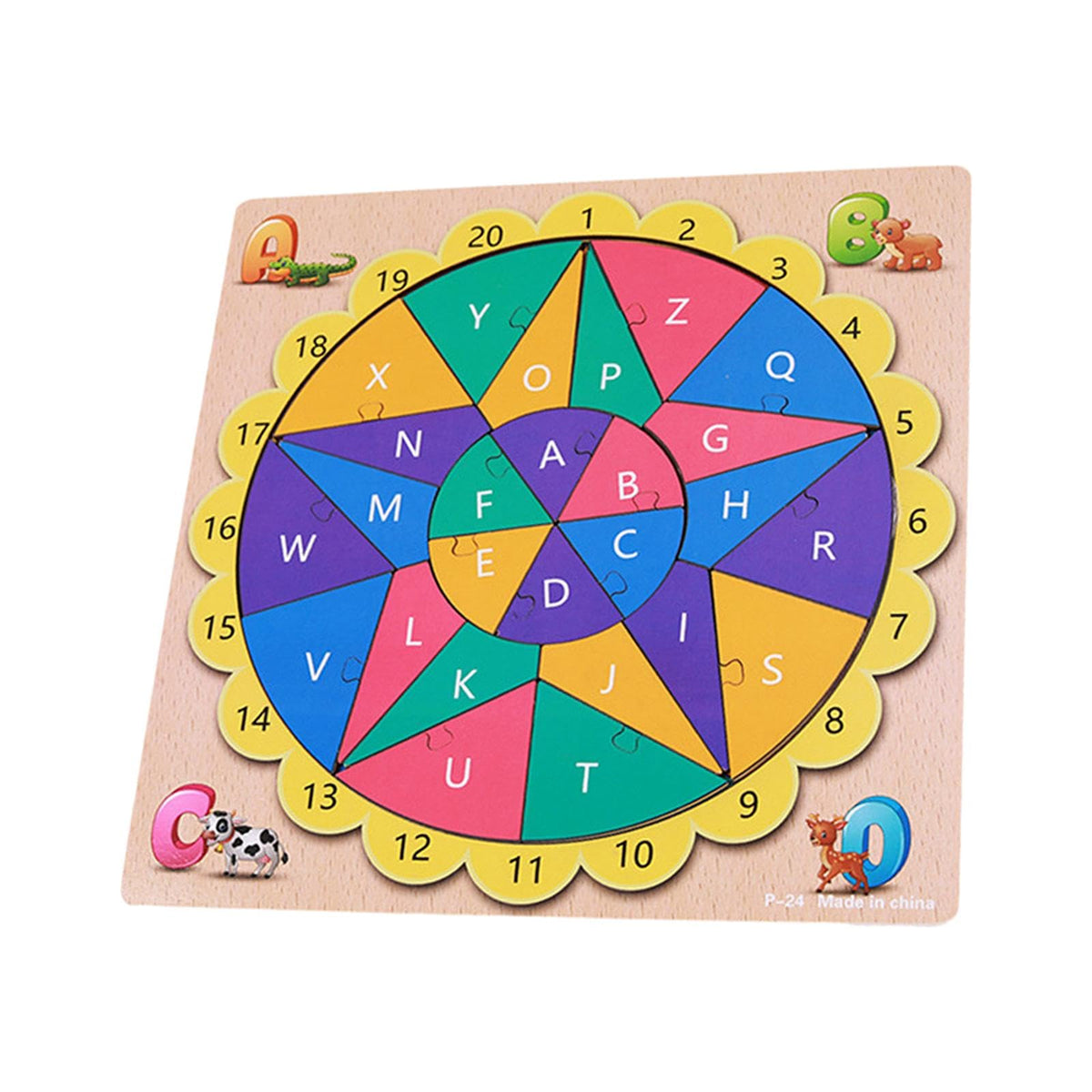 Bnf Wooden Alphabet Puzzles Stem Jigsaw Puzzles For Children Boys Girls Ages 35Baby | Toys For Baby | Developmental Baby Toys1 