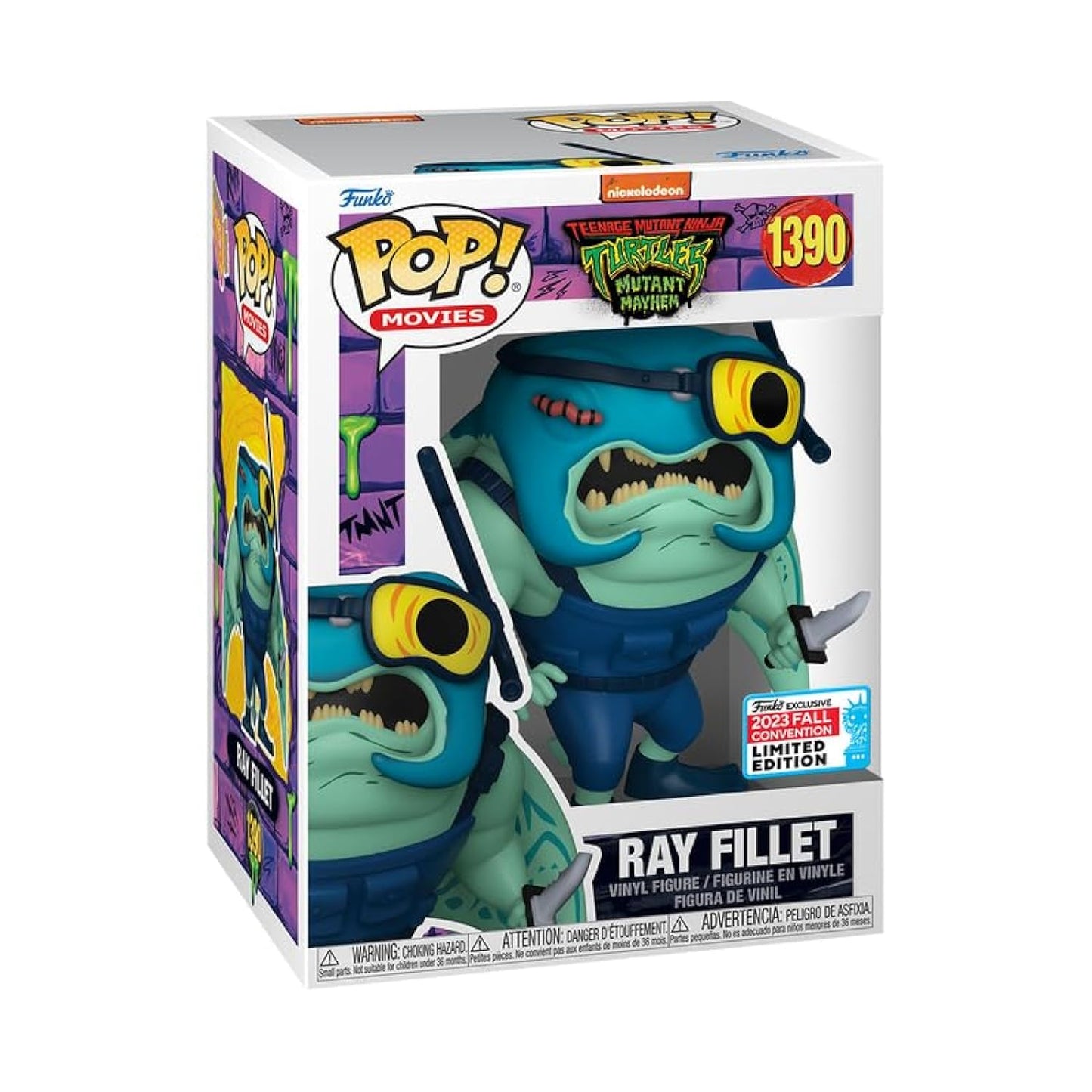 Pop! Movies: Tmnt Teenage Mutant Ninja Turtles Mutant Mayhem - Ray Fillet (Nycc 2023 Shared Exclusive)