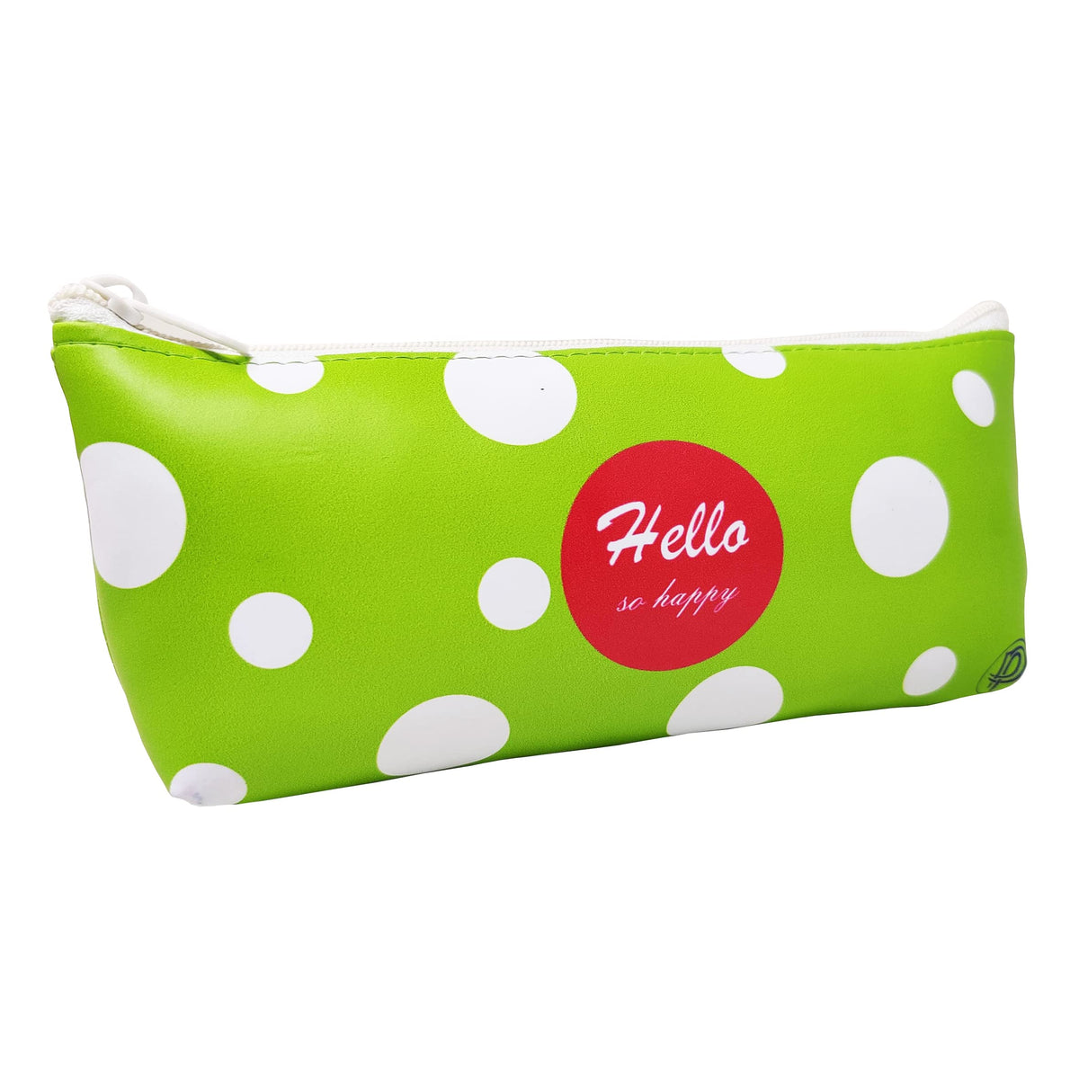 PARTEET Polka dot Colourful Multipurpose Pencil Pouch(Green)