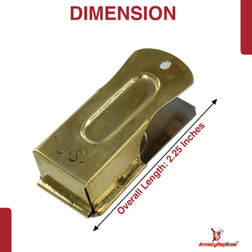 Armory Replicas U.S. D-Day Paratrooper Brass Cricket Clicker - Model IN60483, Durable Brass Construction, Authentic WWII Replica