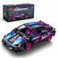Sosuy Building-Block Race-Car Set 1:18 Technical Modle Kit 473 Pcs DIY Blue Pull-Back Toy for Boy Girl Kid Age 6+ Year Birthday Gift for Teen mature-themed Display Speed Super Sports Cars Bricks Icons